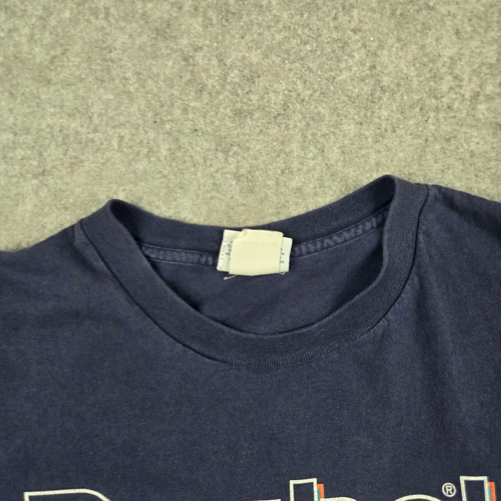 Reebok T Shirt Mens XL Blue Vintage 90s Single Stitch Graphic Vector Logo USA - Picture 5 of 12